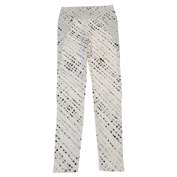 Fabletics High-Waisted Statement PowerHold Legging White Splash Print Medium - Picture 9 of 11